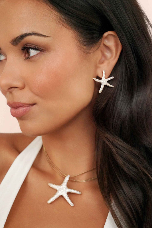 Pavè Starfish Earrings