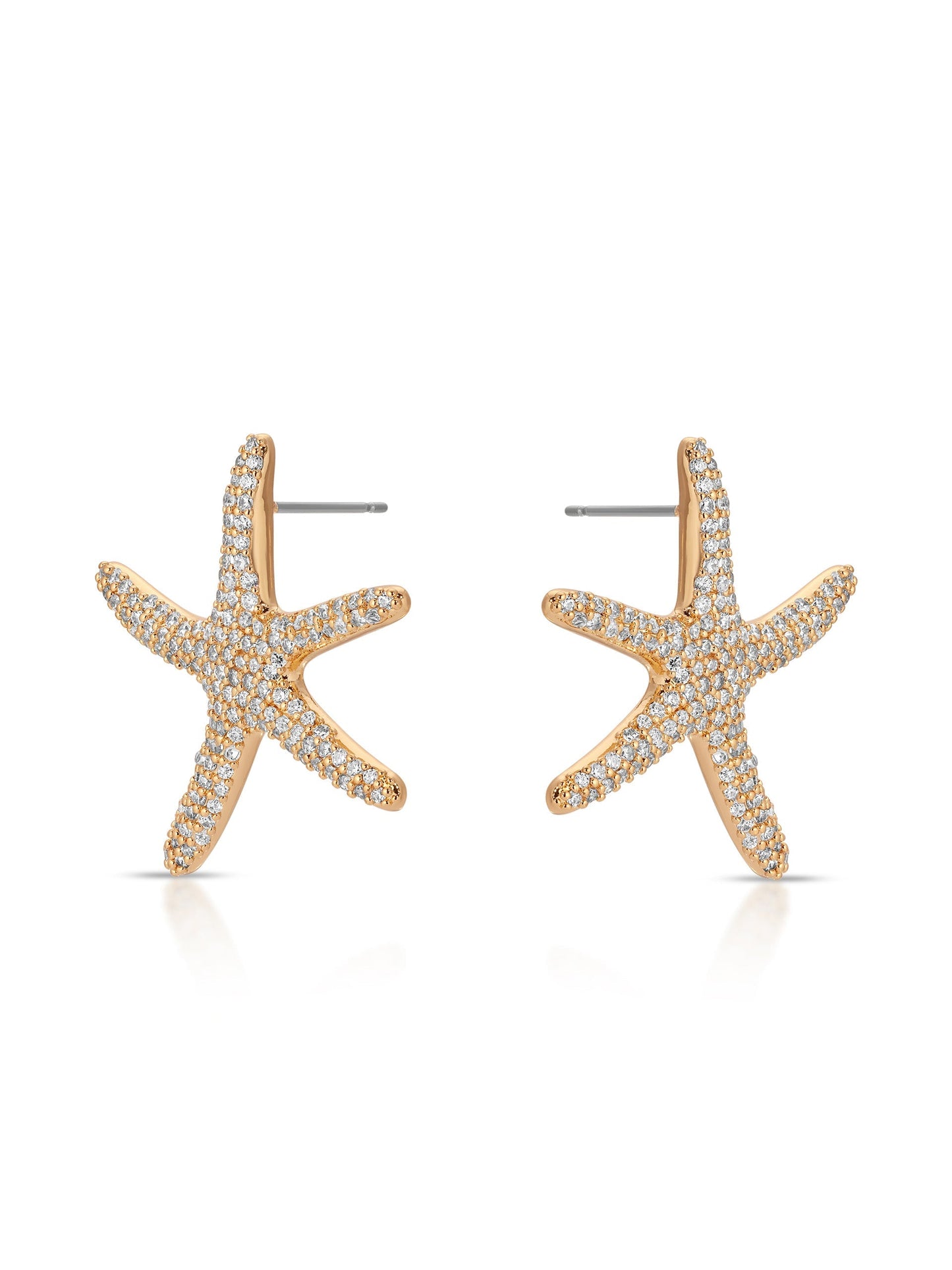 Pavè Starfish Earrings