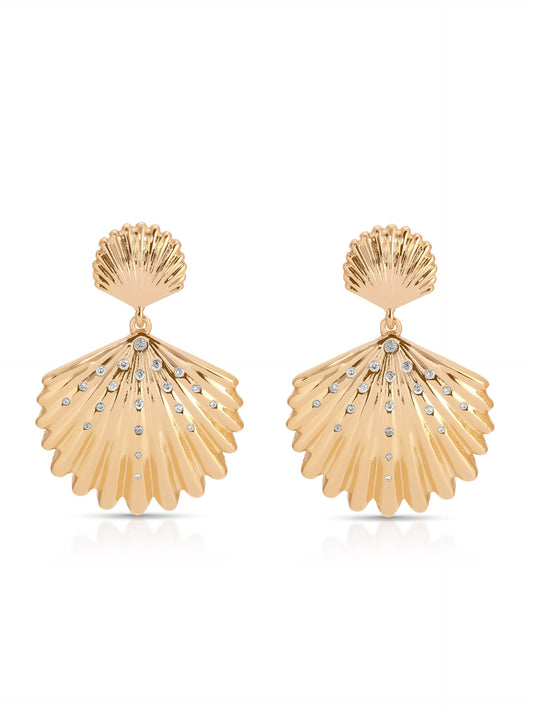 Sun-drenched Shell Earrings