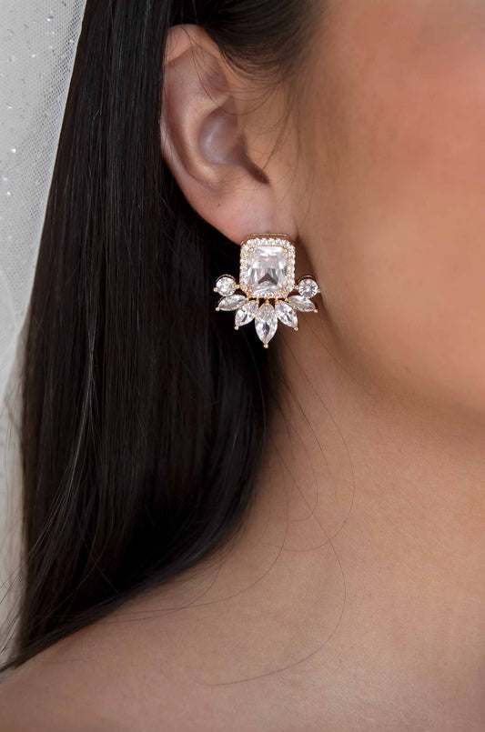 Shine Crystal Stud Earrings