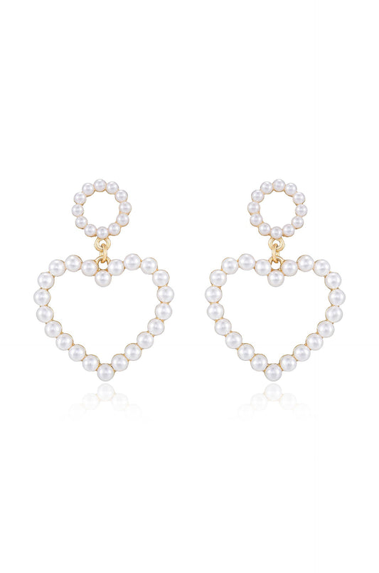 Loving Pearl Heart & Earrings