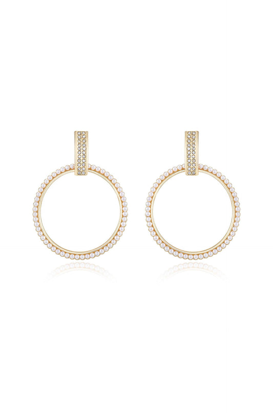 Classic Crystal Round Earrings
