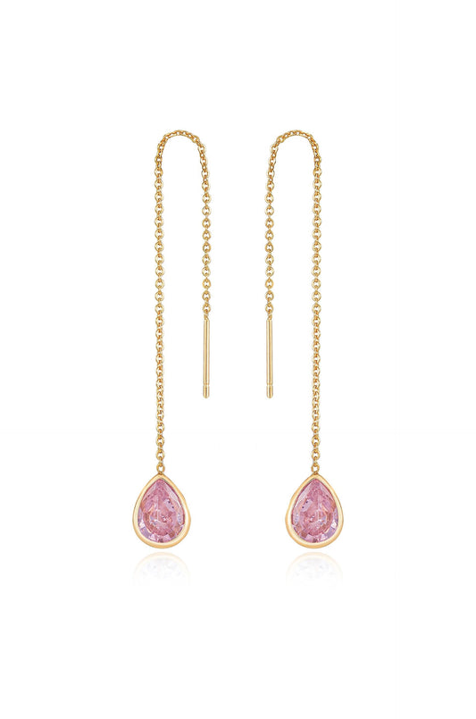 Barely There Chain and Crystal Dangle Earrings