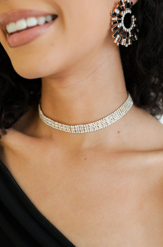 Collier ras du cou en cristal Glitz and Glam