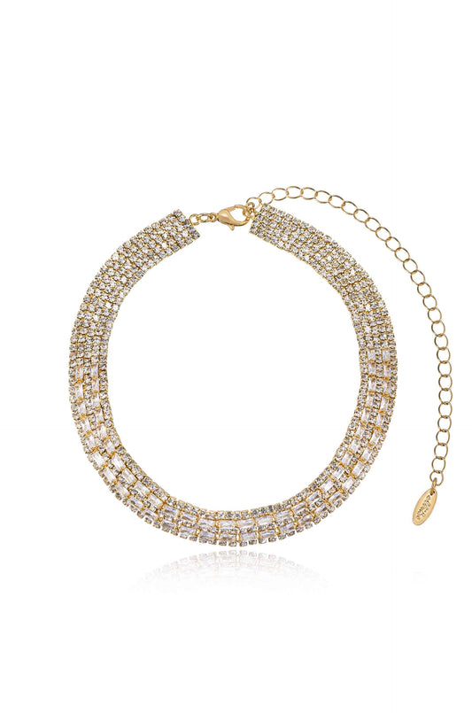 Collier ras du cou en cristal Glitz and Glam