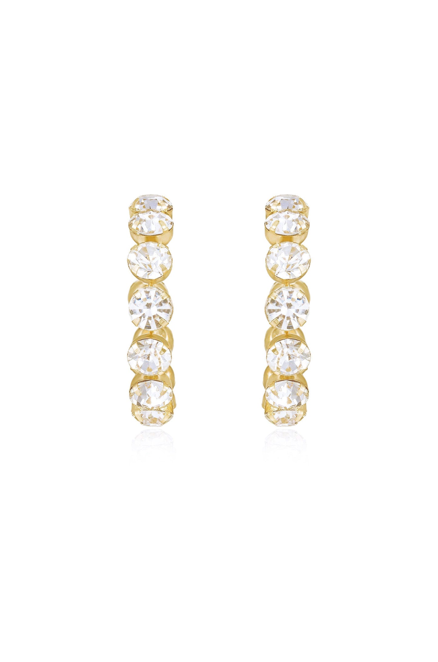 Crystal Warrior Hoop Earrings