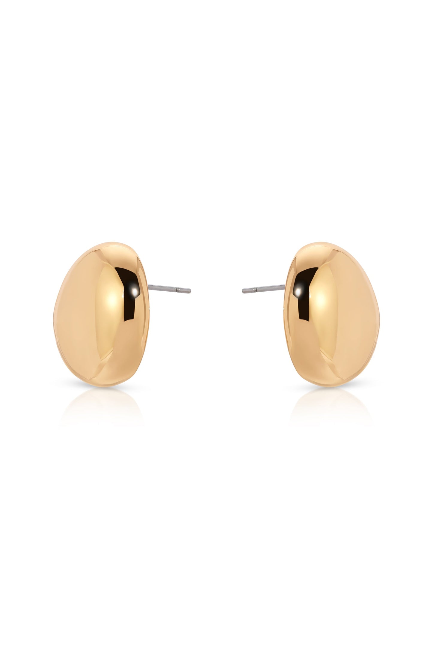 Polished Pebble Stud Earrings