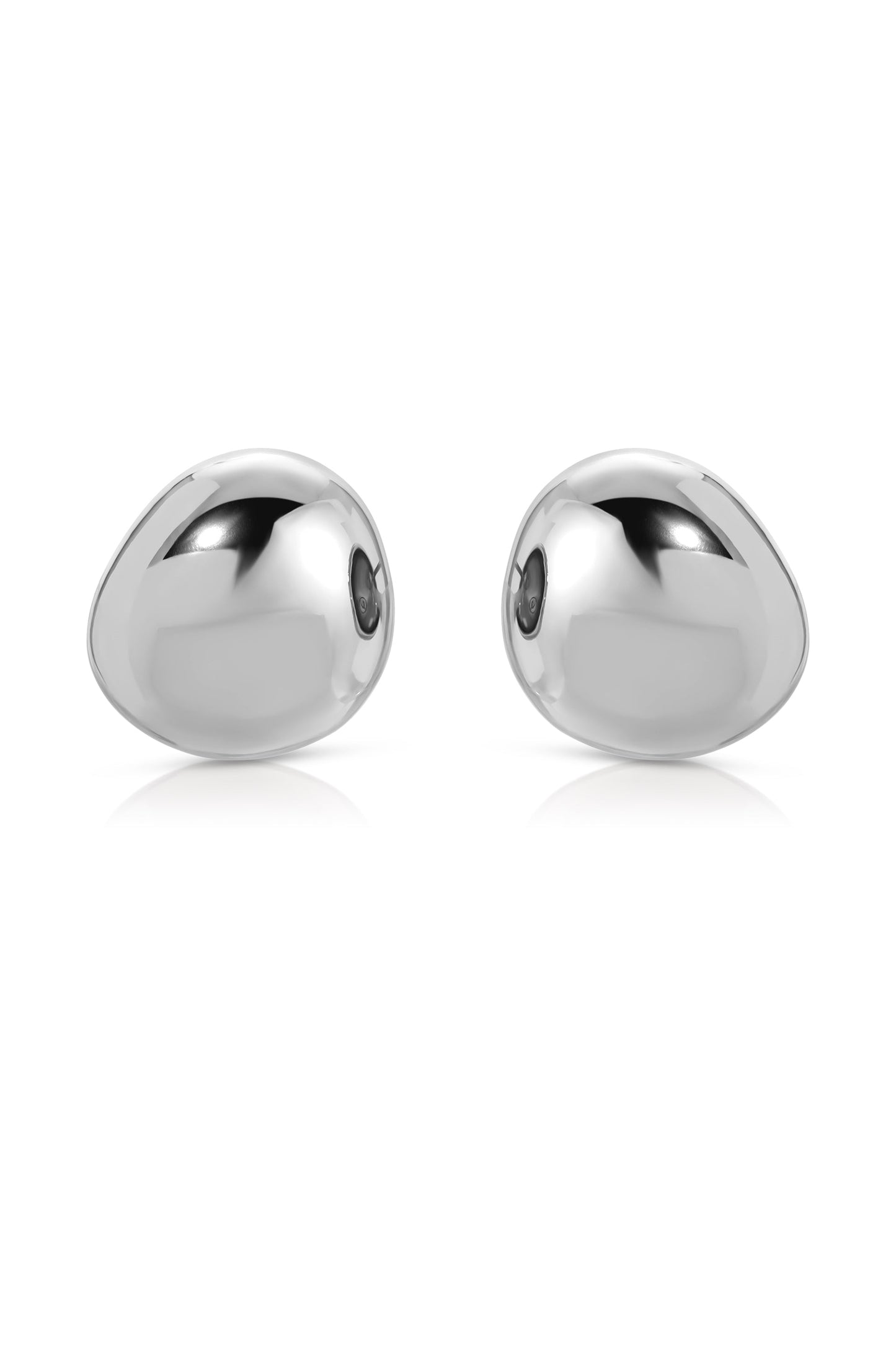 Polished Pebble Stud Earrings