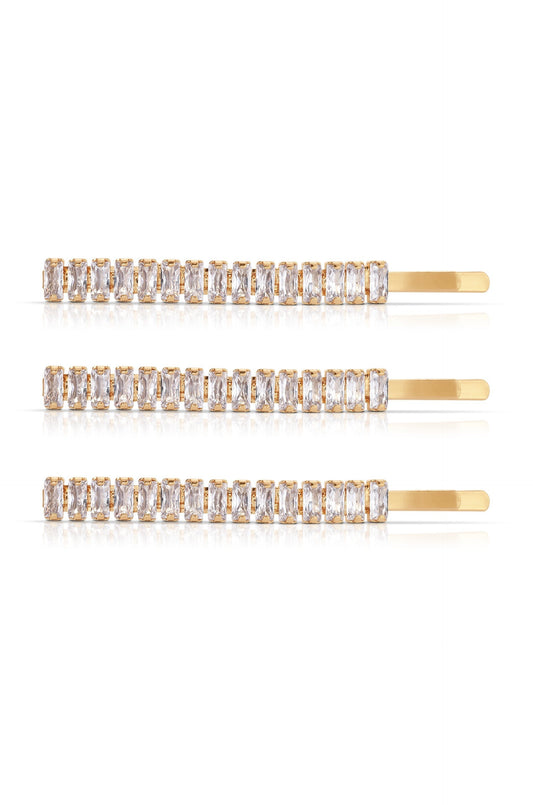 Narrow Crystal Roads Hair Pin Set