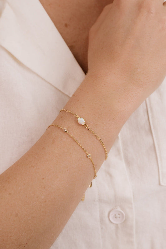 Dainty Bracelet Set with Extender