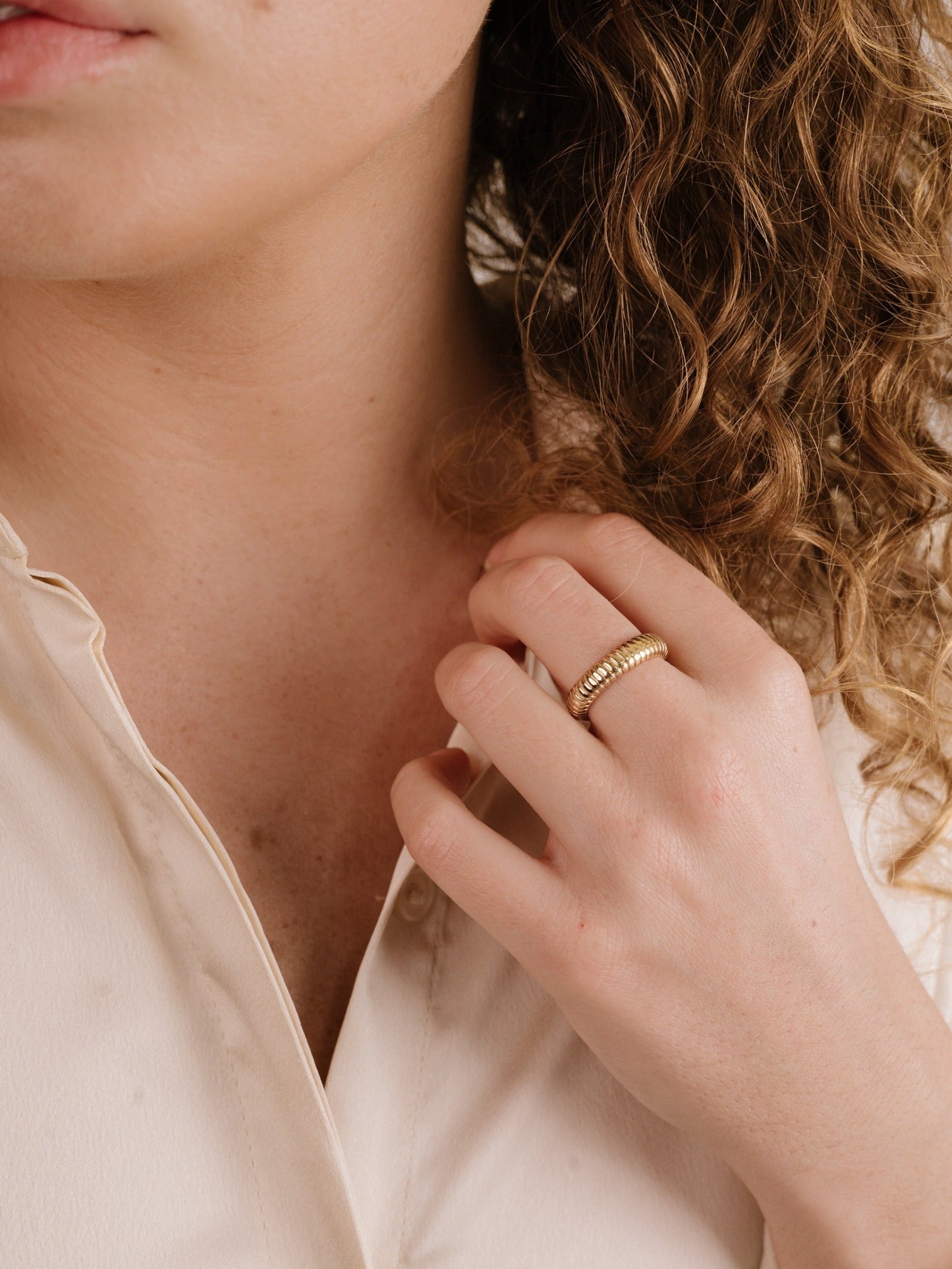 Bague flexible nervurée 