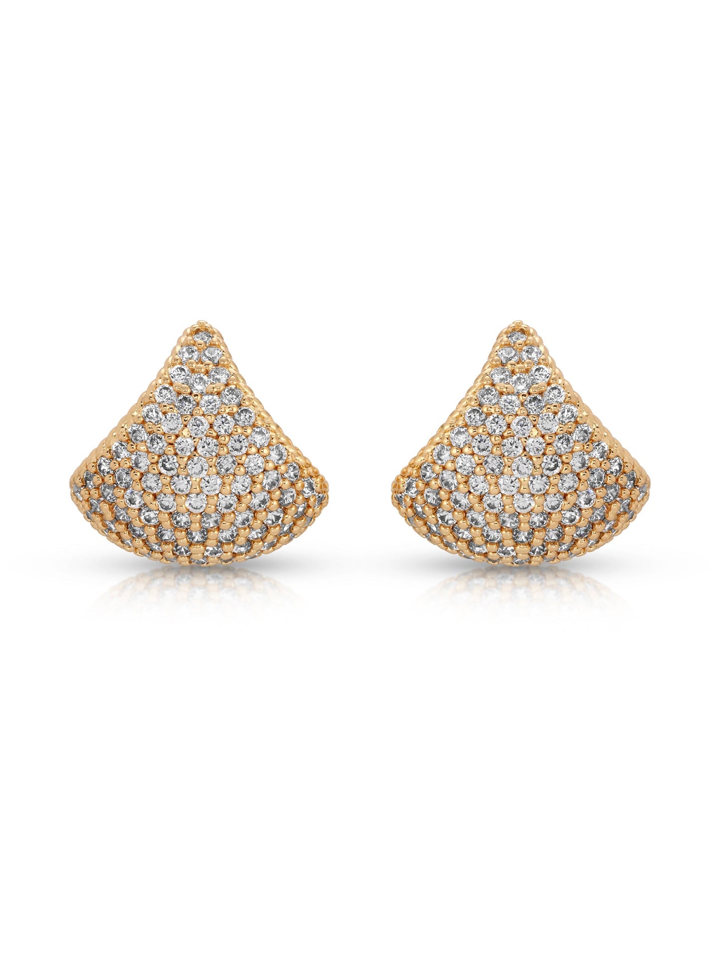 Pavé Encrusted Huggie Hoops