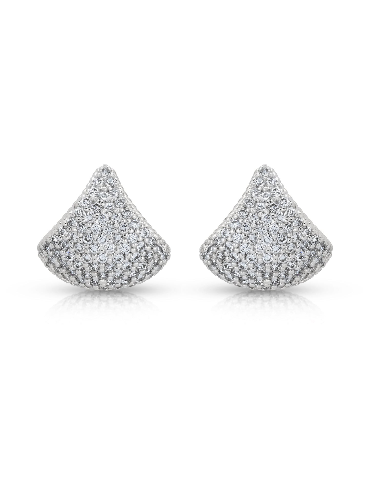 Pavé Encrusted Huggie Hoops