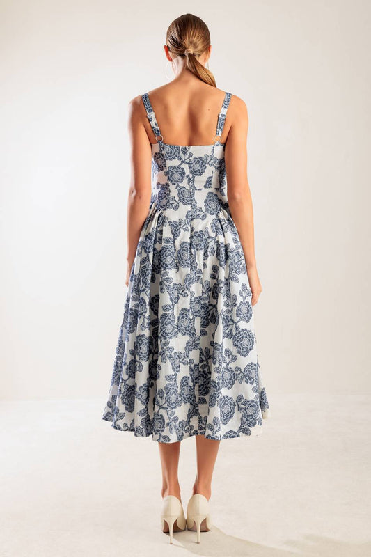 Size Large, EXPLORING NEW INTERESTS MIDI DRESS - FINAL SALE