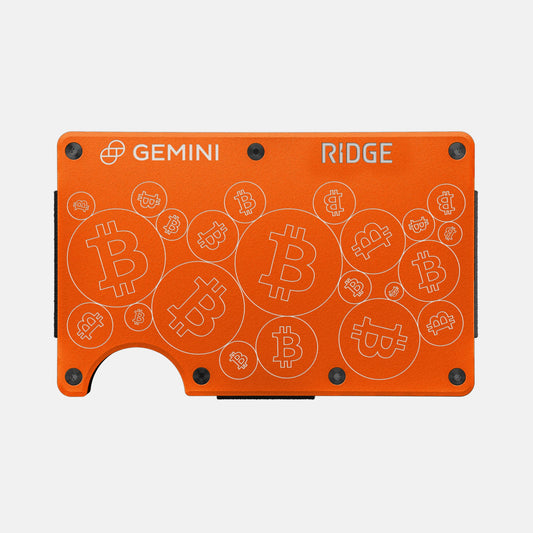 Ridge Wallet - Gemini BTC - Orange