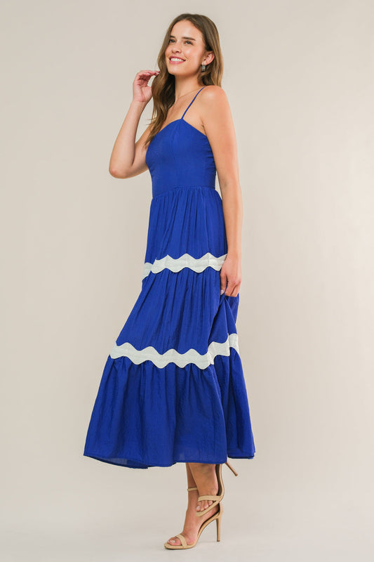 SUMMER SPRITZ - RIC RAC MIDI DRESS