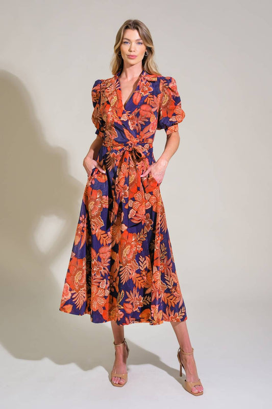 TREASURE TROVE WOVEN MIDI DRESS - FINAL SALE