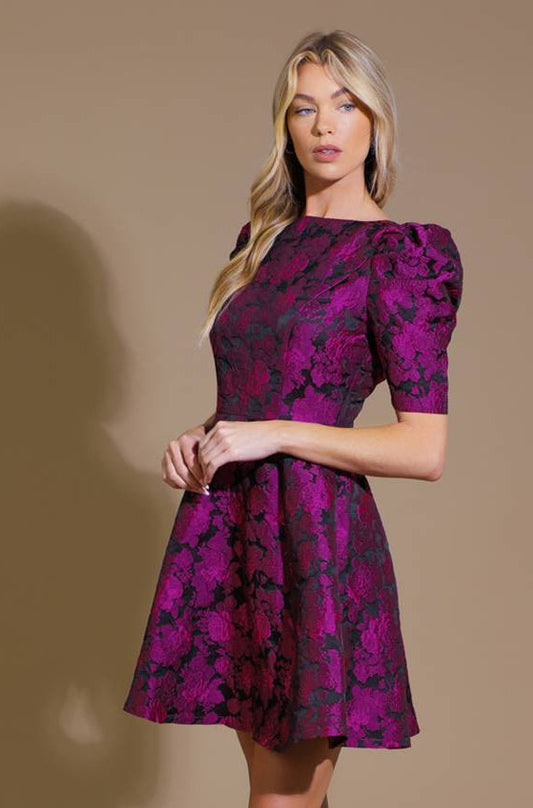 TRUDIE JACQUARD MINI DRESS