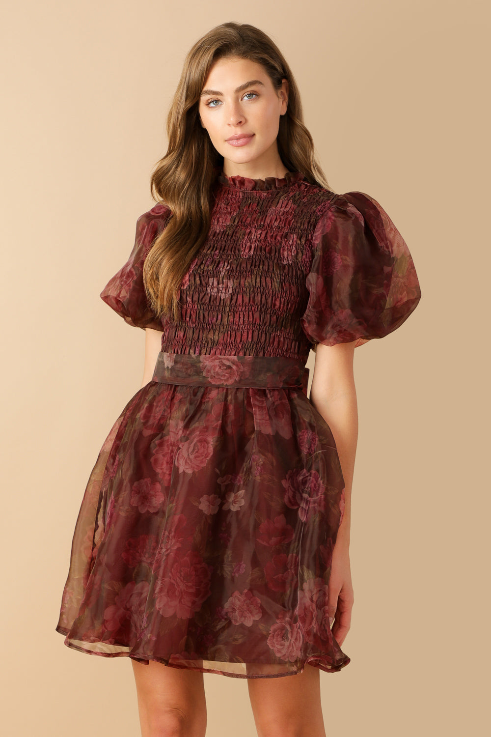 ROBE MINI EN ORGANZA TISSÉ FLITTERING DREAMS