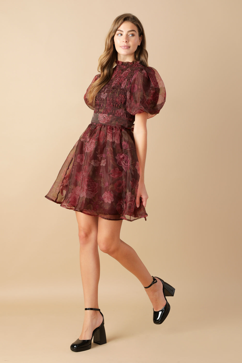 ROBE MINI EN ORGANZA TISSÉ FLITTERING DREAMS