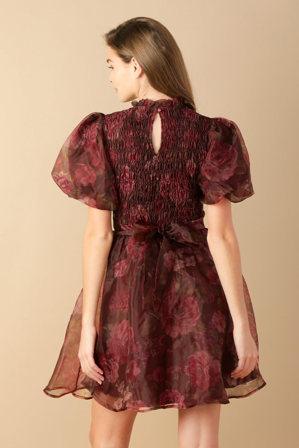 ROBE MINI EN ORGANZA TISSÉ FLITTERING DREAMS