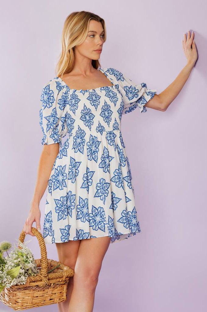MINIKLEID DURCH DEN GARTEN - BLAU