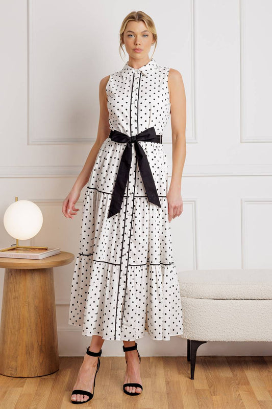 SIZE SMALL, OUT OF REACH WOVEN MIDI DRESS - FINAL SALE