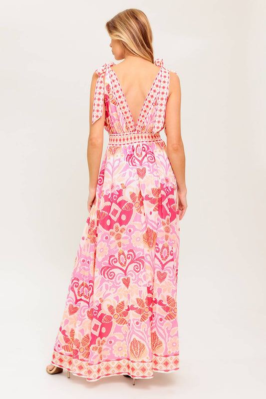 Size Small, VINEYARD BLUSH MAXI DRESS - PINK - FINAL SALE