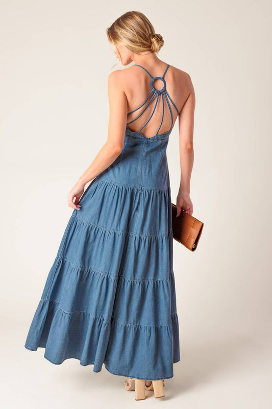 SUNDAY BEST - CHAMBRAY MIDI DRESS