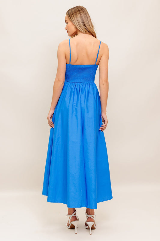 KRISSY MIDI DRESS - BLUE