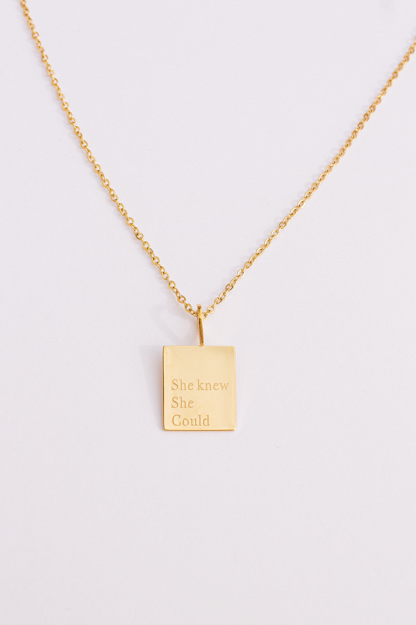 She Knew She Could Necklace