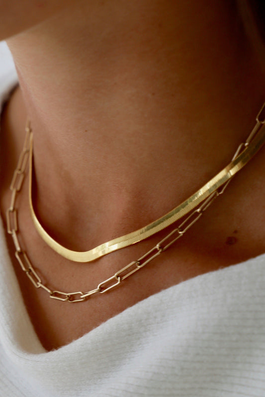 COLLIER CHAÎNE À CHEVRONS