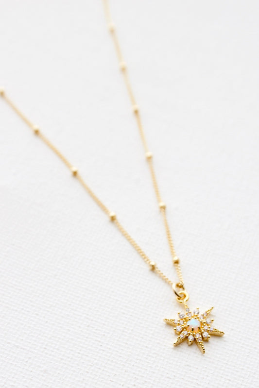 OPAL STARBURST NECKLACE
