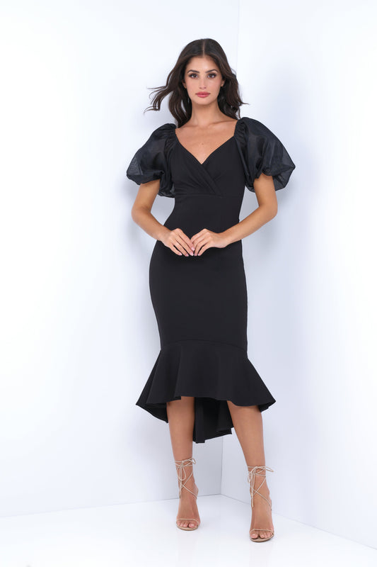 Diana Midi Dress - Black
