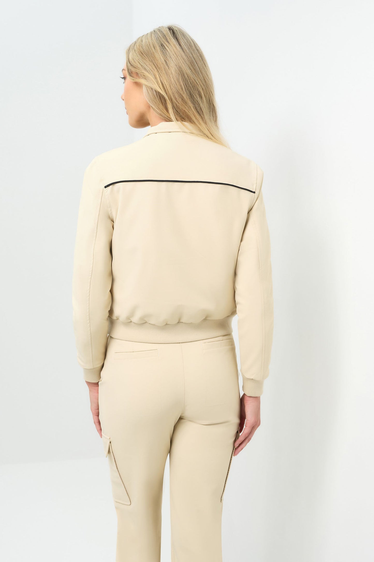 Ginger Performance Twill Quilted Bomber Jacket