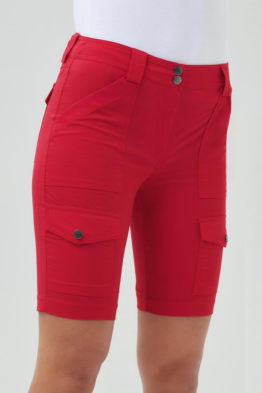 Apiedi Cargo Shorts in Atomic Red