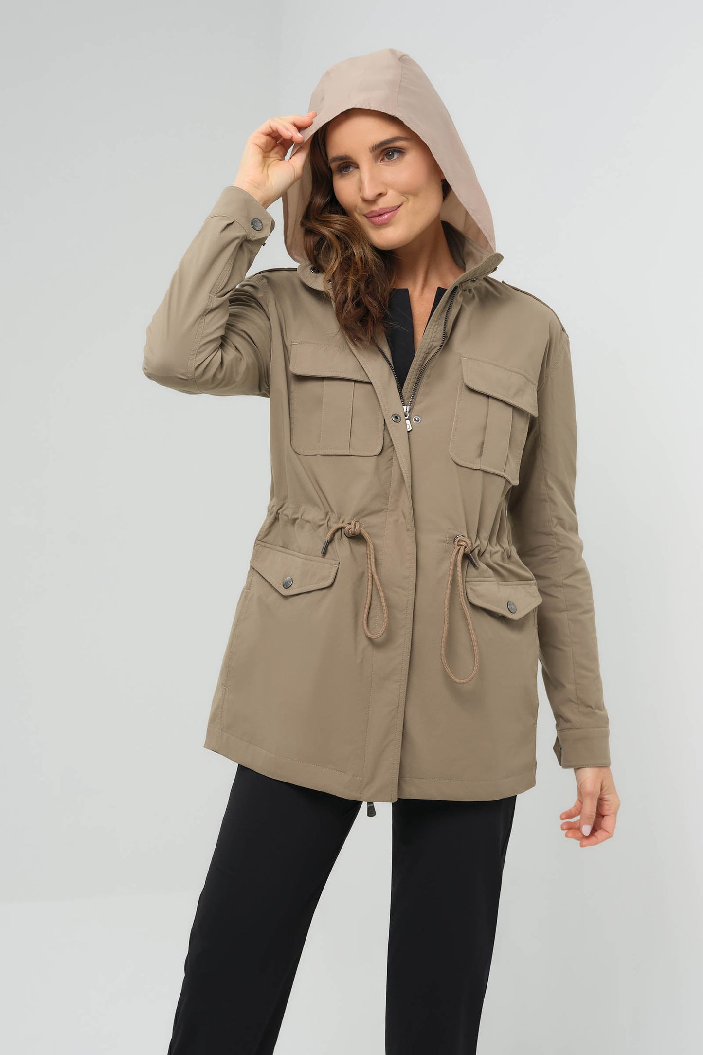 Courtney Lightweight Utility Jacket with Hood