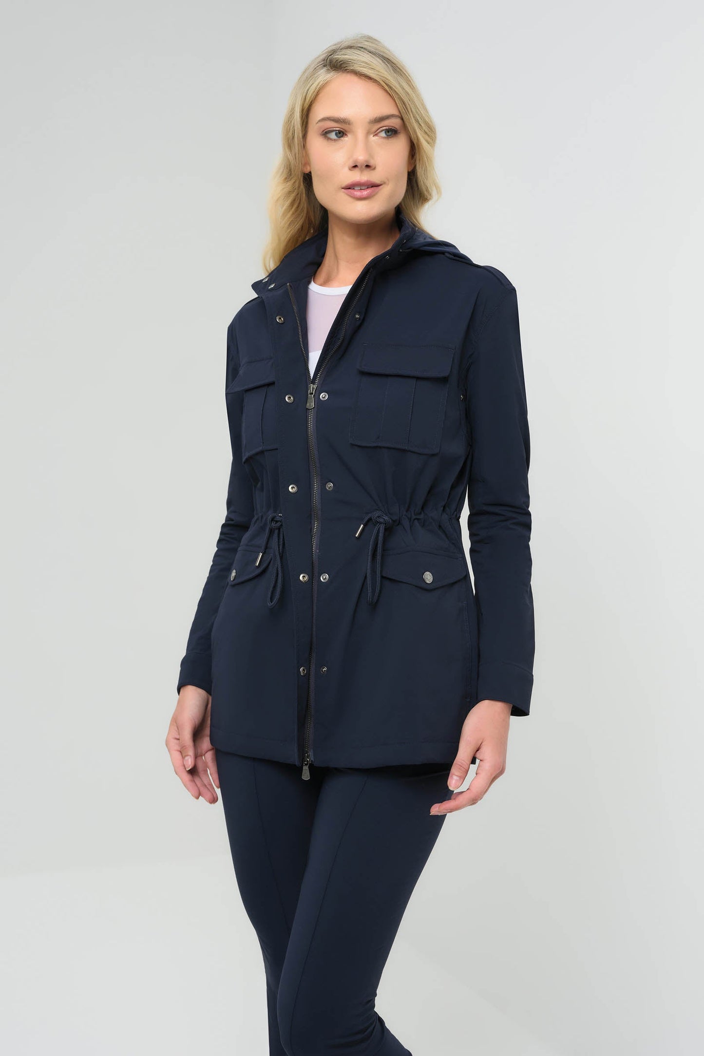 Courtney Lightweight Utility Jacket with Hood