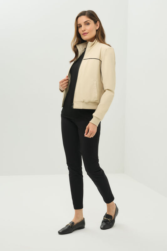Ginger Performance Twill Quilted Bomber Jacket