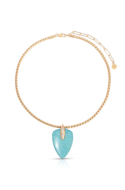 Turquoise Solstice Pendant Choker