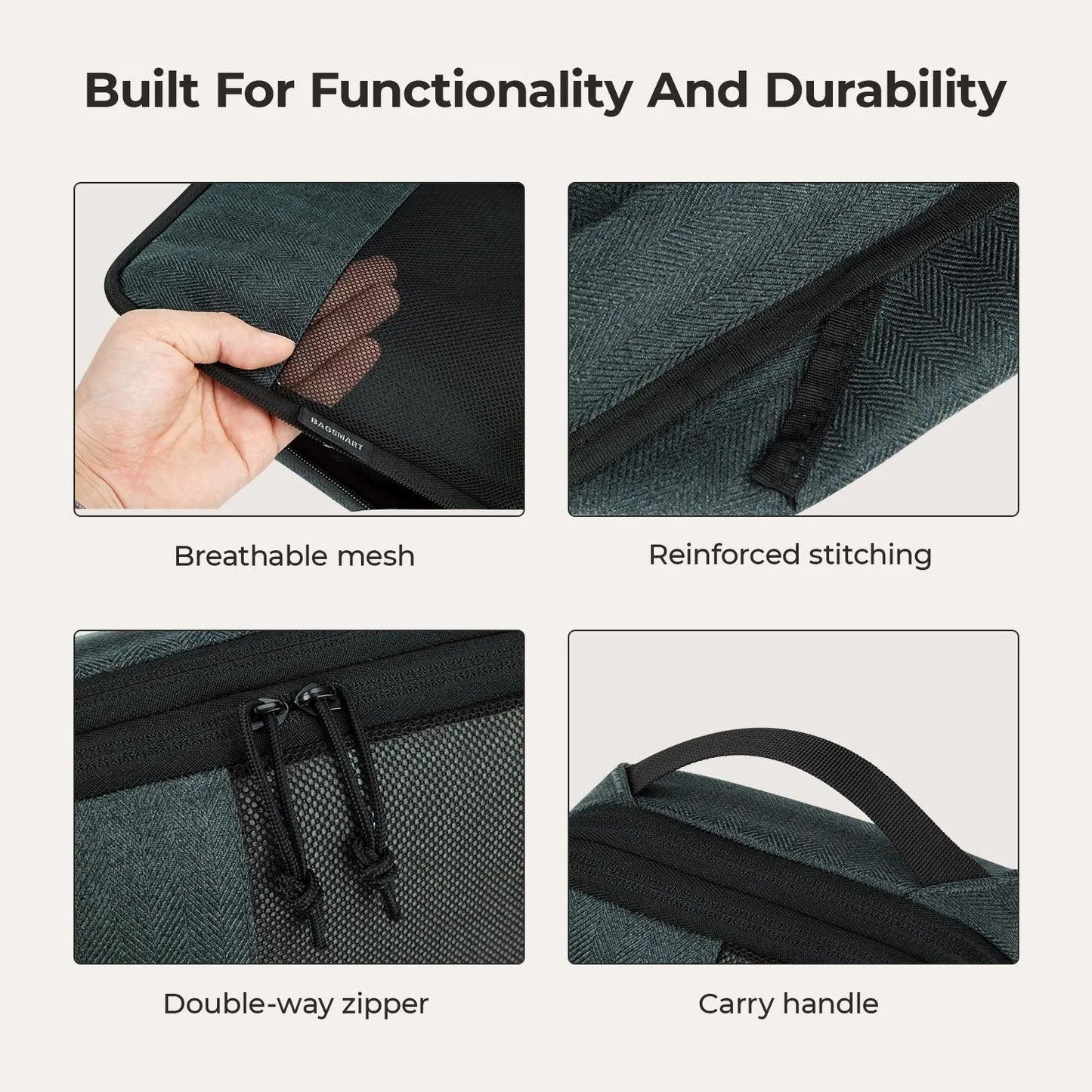 Lot de 6 cubes de compression pour valises