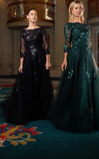 FRANCESCA GOWN - BALL GOWN WITH SLEEVES
