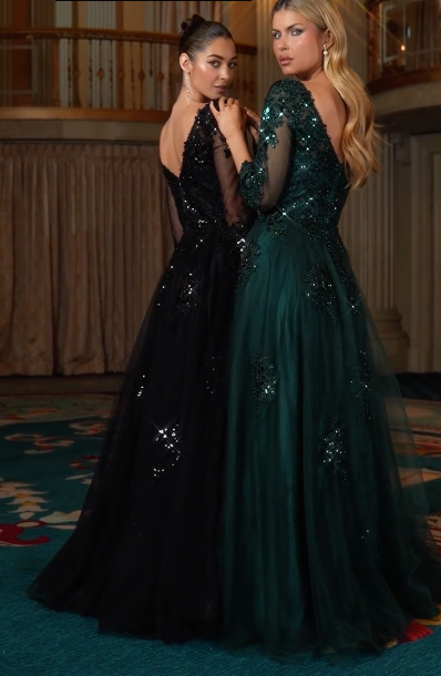 FRANCESCA GOWN - BALL GOWN WITH SLEEVES