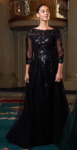 FRANCESCA GOWN - BALL GOWN WITH SLEEVES