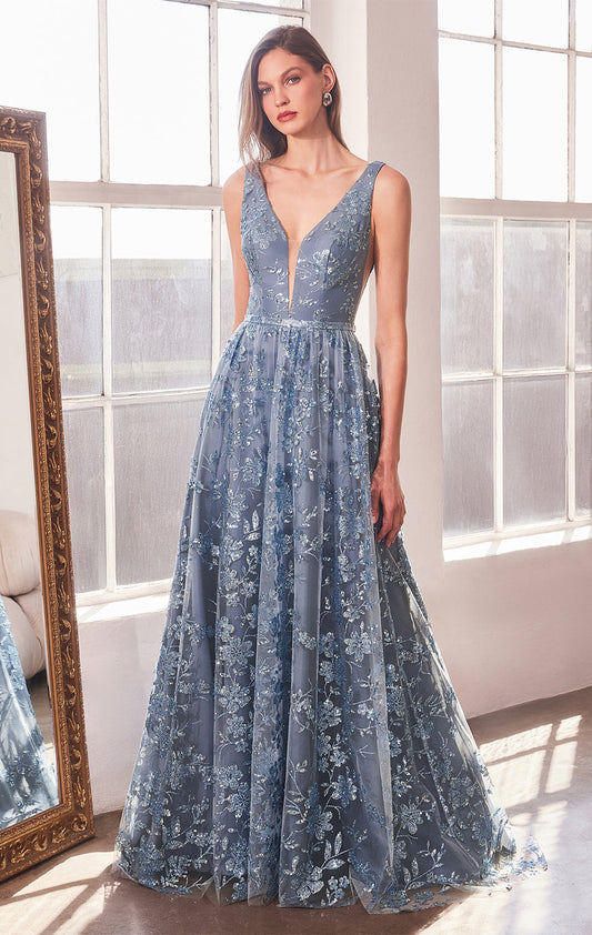 ARIELLE GLITTER TULLE GOWN