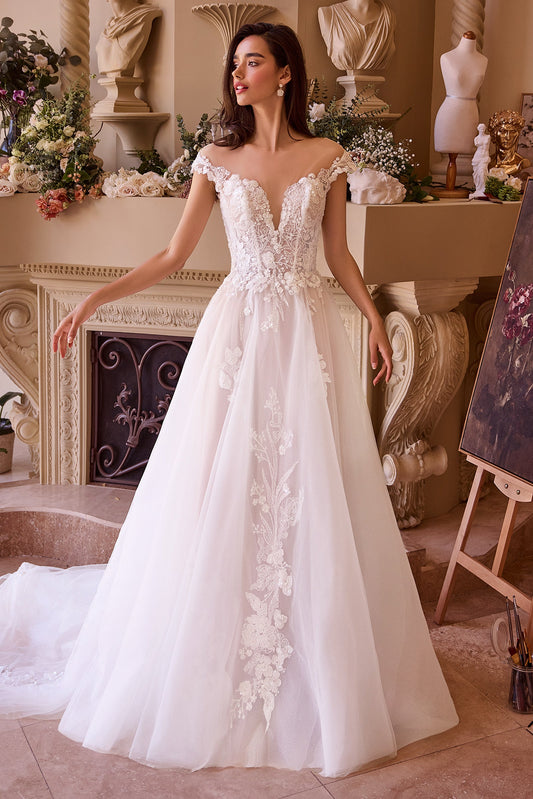 WL038 - Robe de mariée à manches courtes - Andrea &amp; Leo