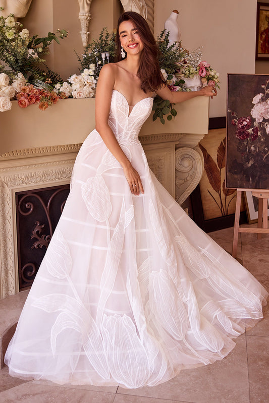 WL043 - Robe de mariée brodée de sequins tulipe - Andrea &amp; Leo