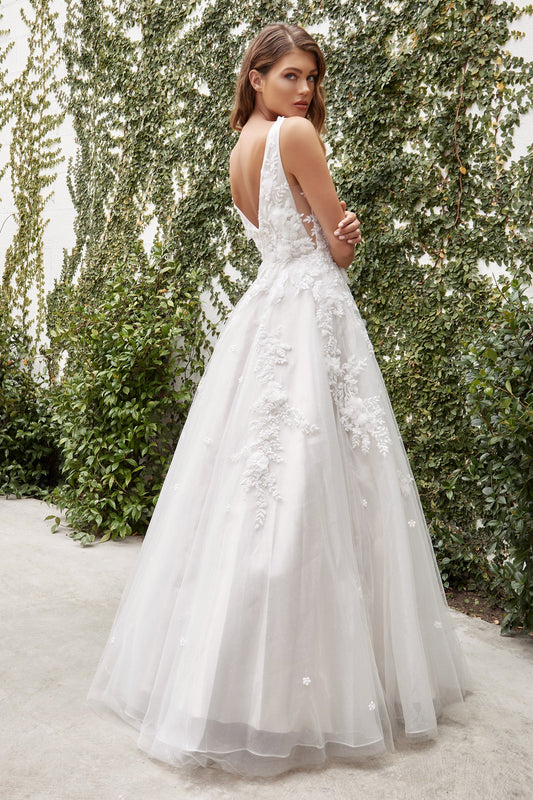 A1028W - ROBE DE MARIÉE EN DENTELLE GARDENIA - ANDREA &amp; LEO