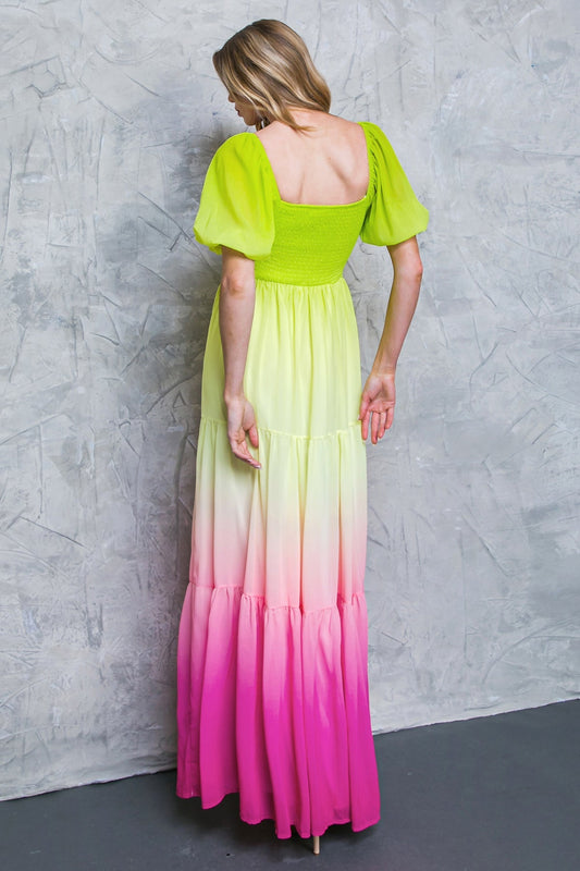 Size Medium, AS FREE AS THE OCEAN WOVEN MAXI DRESS - FINAL SALE