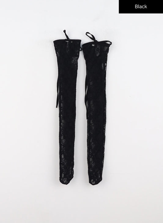 Ribbon Lace Mesh Socks CN317